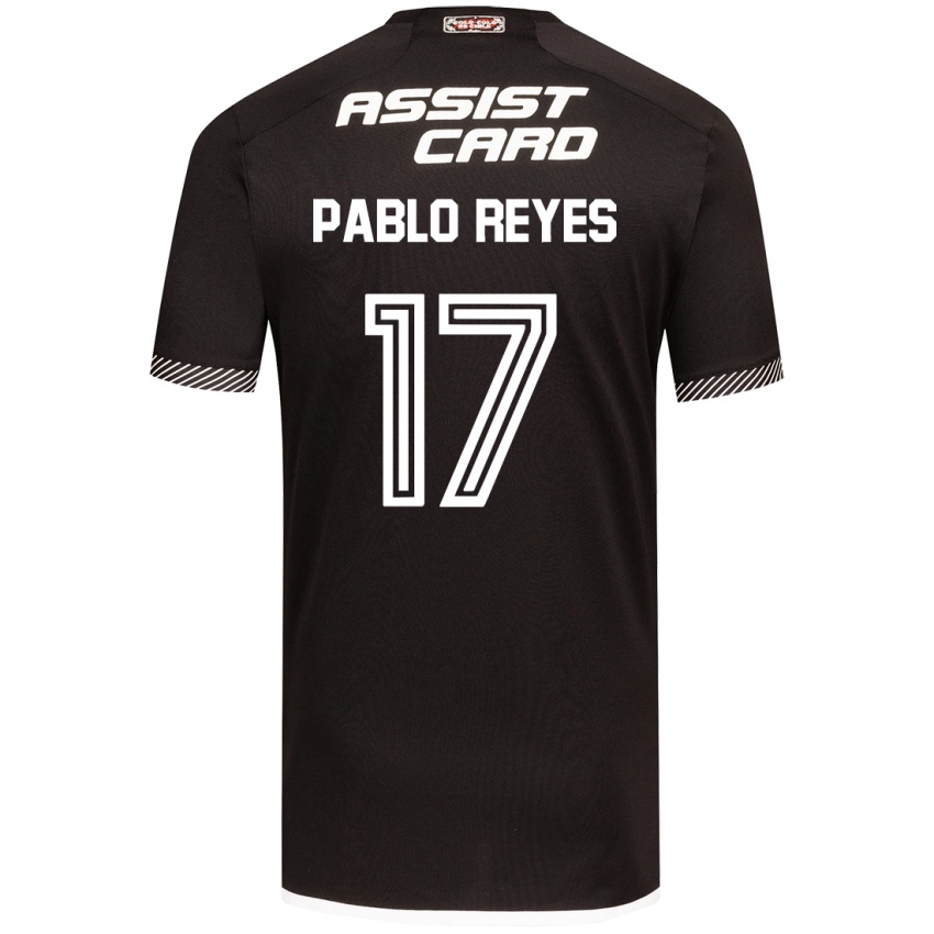 Kinderen Juan Pablo Reyes #17 Zwart Wit Uitshirt Uittenue 2024/25 T-Shirt