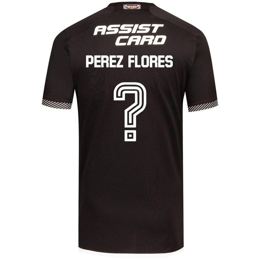 Kinderen Benjamín Pérez Flores #0 Zwart Wit Uitshirt Uittenue 2024/25 T-Shirt