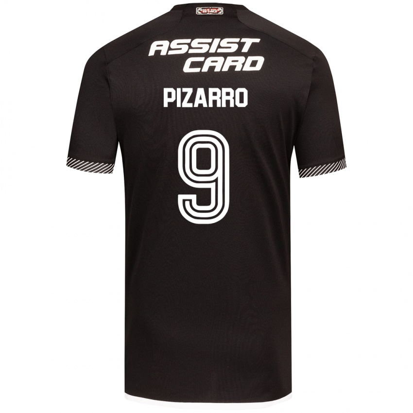 Kinderen Damián Pizarro #9 Zwart Wit Uitshirt Uittenue 2024/25 T-Shirt