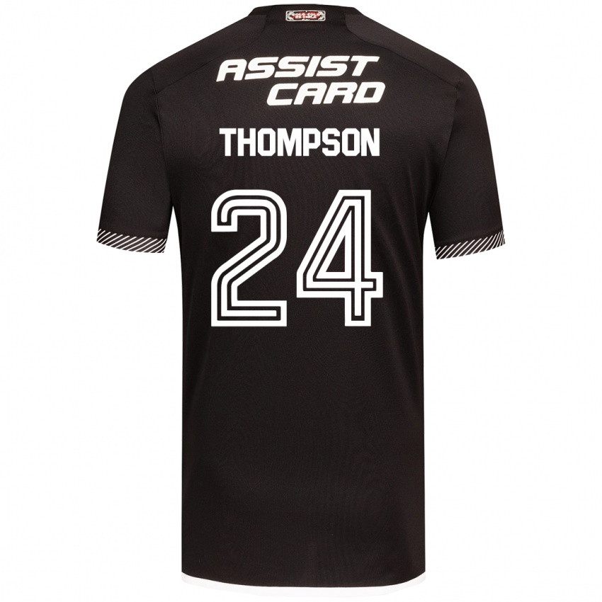 Kinderen Jordhy Thompson #24 Zwart Wit Uitshirt Uittenue 2024/25 T-Shirt