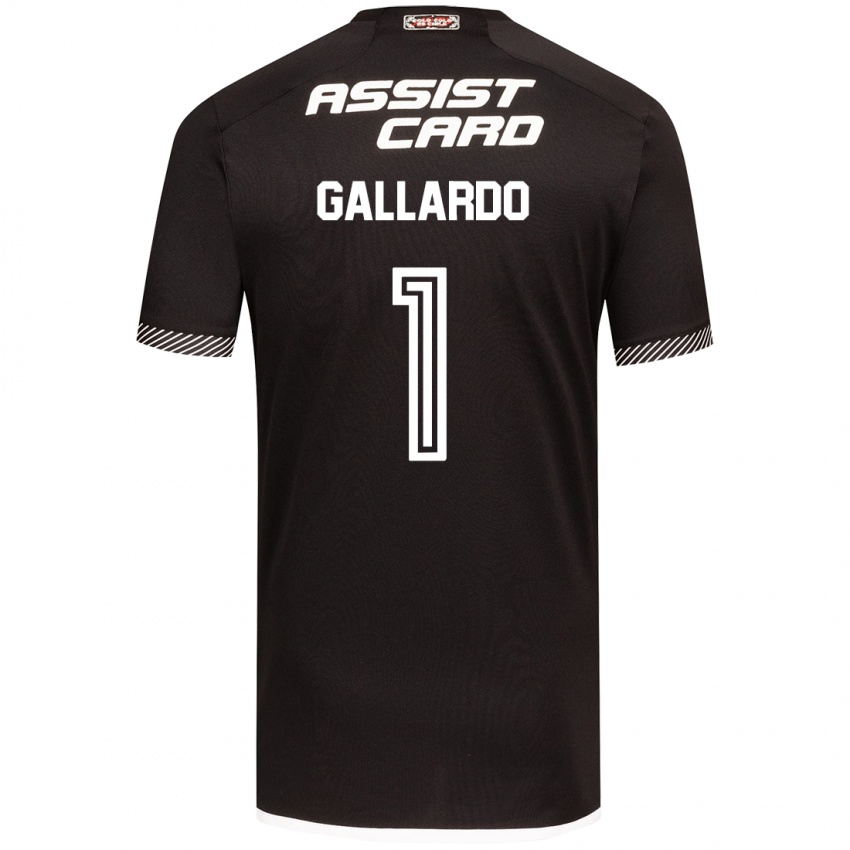 Kinderen Alexia Gallardo #1 Zwart Wit Uitshirt Uittenue 2024/25 T-Shirt