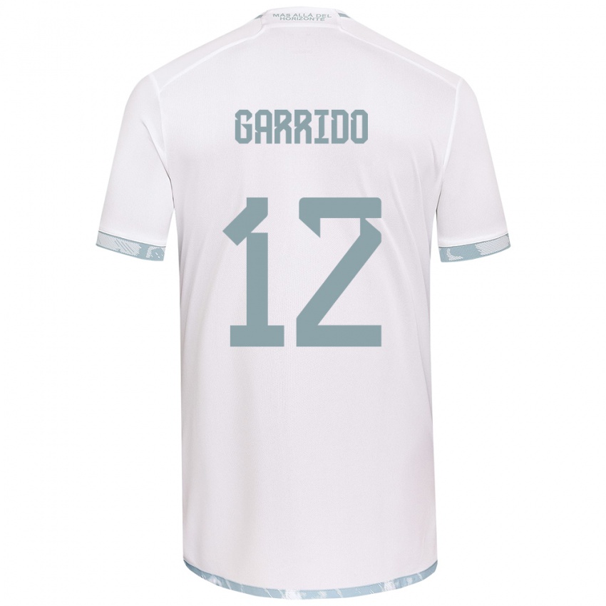 Kinderen Pedro Garrido #12 Wit Grijs Uitshirt Uittenue 2024/25 T-Shirt