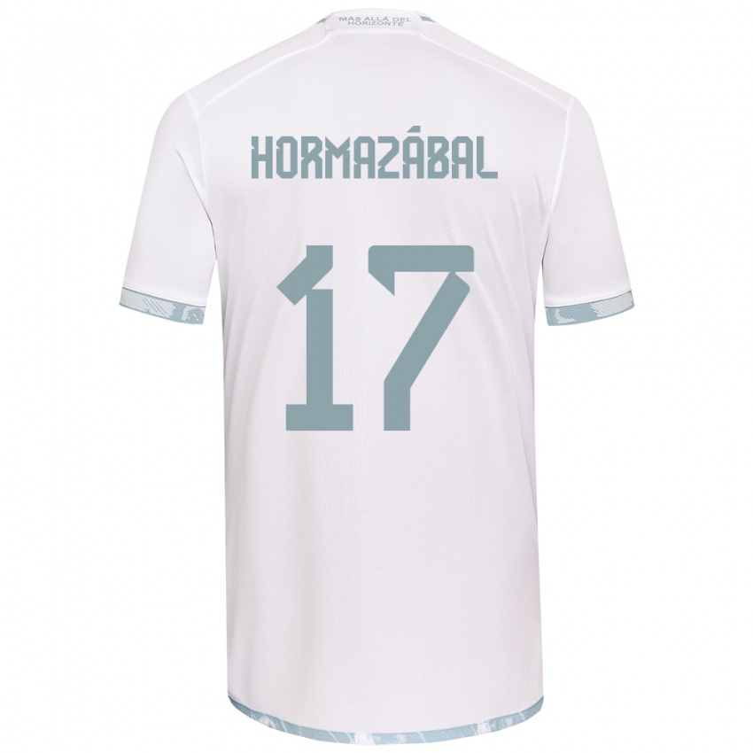 Kinderen Fabián Hormazábal #17 Wit Grijs Uitshirt Uittenue 2024/25 T-Shirt