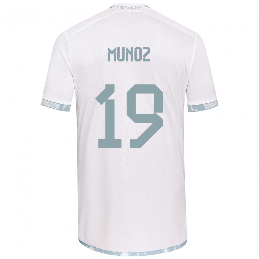 Kinderen Cristóbal Muñoz #19 Wit Grijs Uitshirt Uittenue 2024/25 T-Shirt