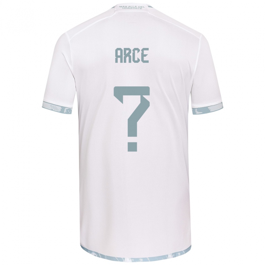 Kinderen Agustín Arce #0 Wit Grijs Uitshirt Uittenue 2024/25 T-Shirt