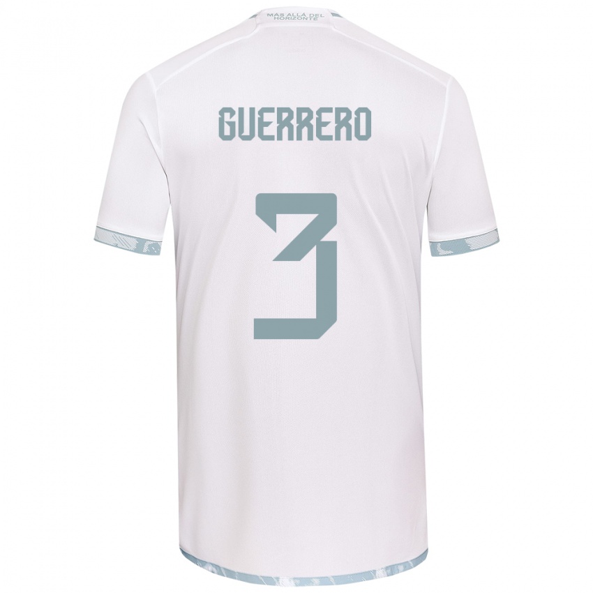 Kinderen Carla Guerrero #3 Wit Grijs Uitshirt Uittenue 2024/25 T-Shirt