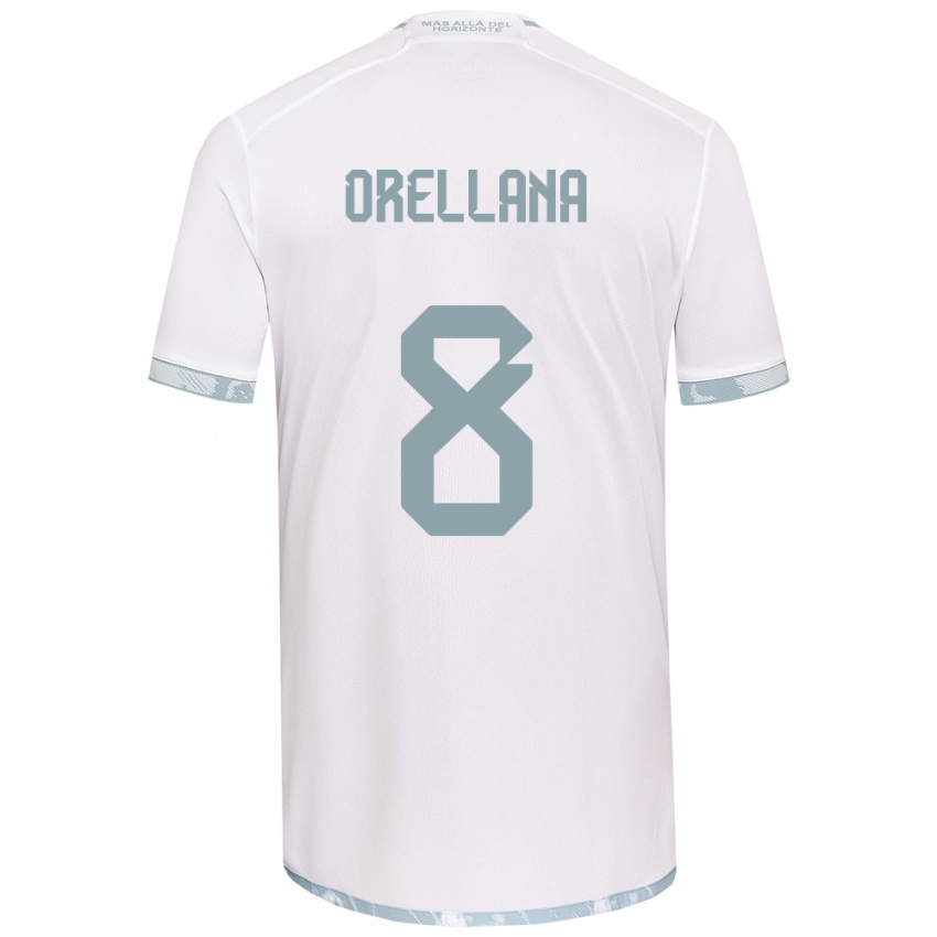 Kinderen Denisse Orellana #8 Wit Grijs Uitshirt Uittenue 2024/25 T-Shirt