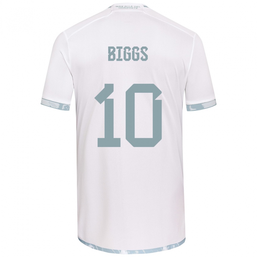 Kinderen Nicole Denise Fajre Biggs #10 Wit Grijs Uitshirt Uittenue 2024/25 T-Shirt