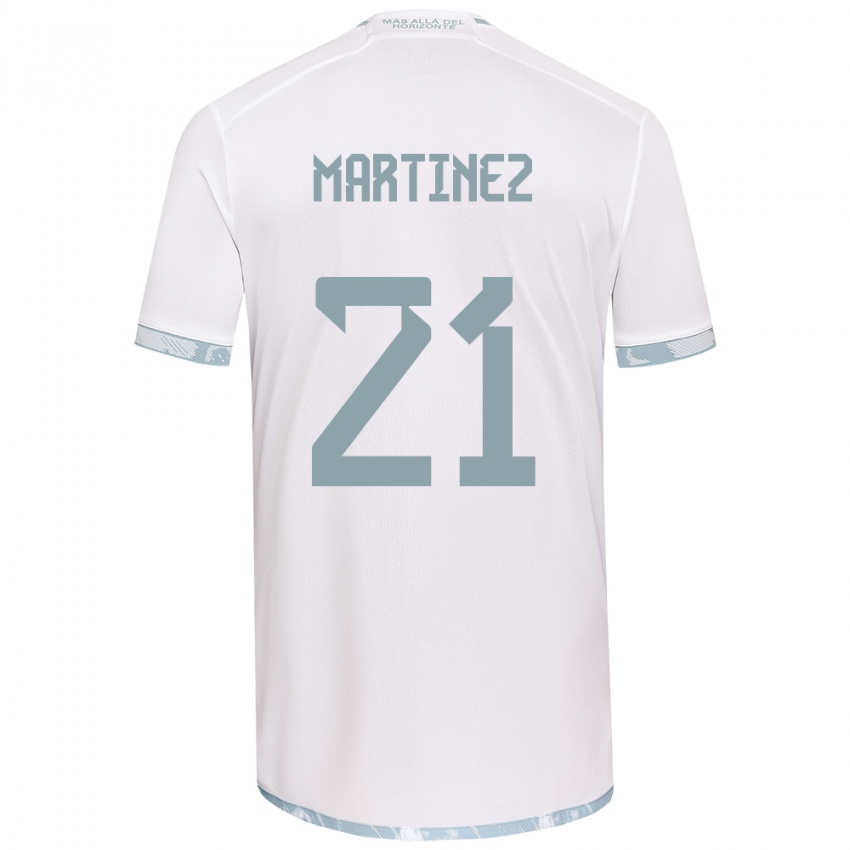 Kinderen Maria Martínez #21 Wit Grijs Uitshirt Uittenue 2024/25 T-Shirt