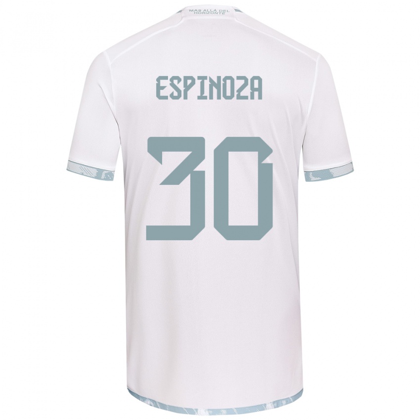 Kinderen Isidora Espinoza #30 Wit Grijs Uitshirt Uittenue 2024/25 T-Shirt