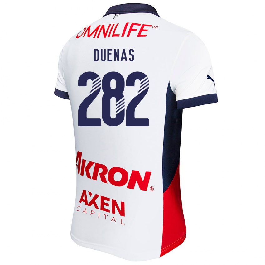 Kinderen Omar Dueñas #282 Wit Rood Blauw Uitshirt Uittenue 2024/25 T-Shirt