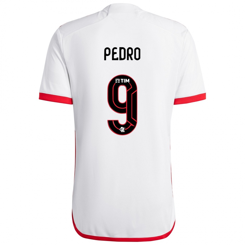 Kinderen Pedro #9 Wit Rood Uitshirt Uittenue 2024/25 T-Shirt