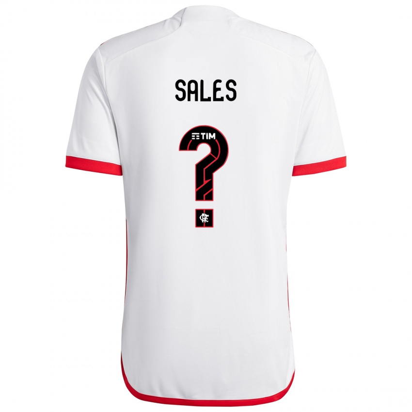 Kinderen Daniel Sales #0 Wit Rood Uitshirt Uittenue 2024/25 T-Shirt