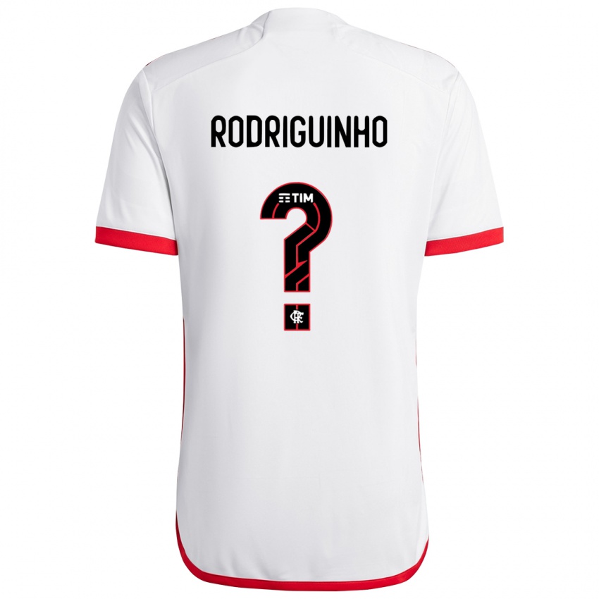 Kinderen Rodriguinho #0 Wit Rood Uitshirt Uittenue 2024/25 T-Shirt