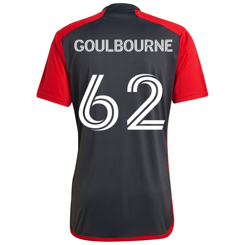 Heren Rohan Goulbourne #62 Grijs Rood Thuisshirt Thuistenue 2024/25 T-Shirt