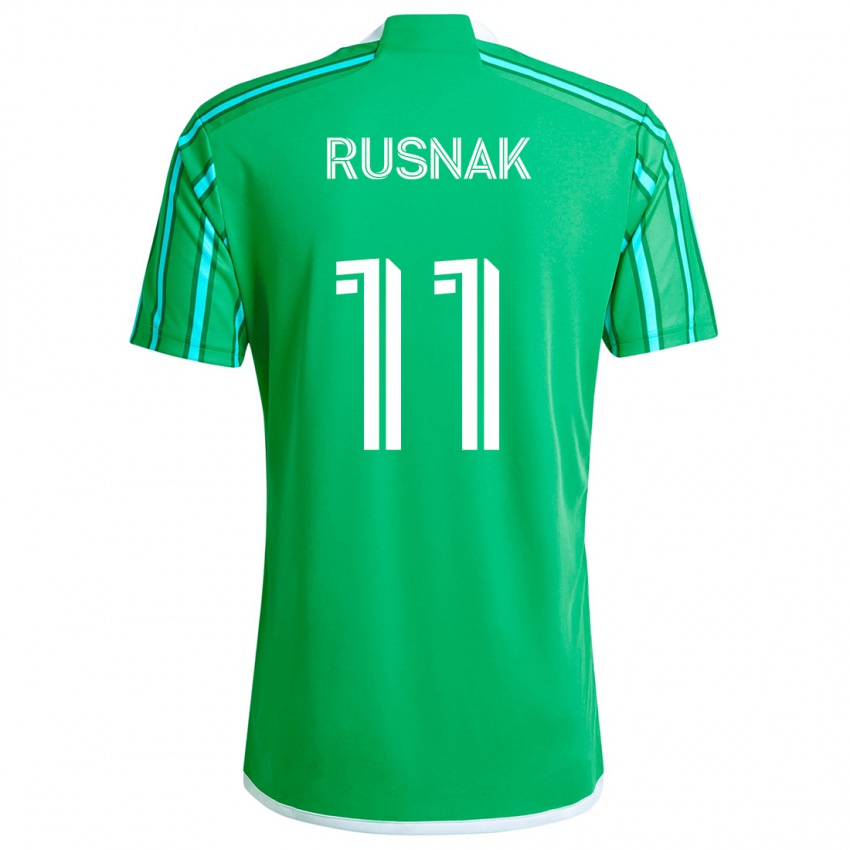 Heren Albert Rusnák #11 Groen Wit Thuisshirt Thuistenue 2024/25 T-Shirt