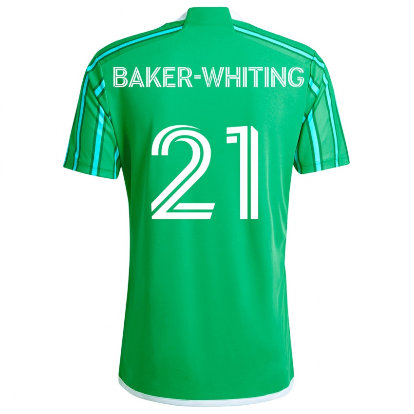 Heren Reed Baker-Whiting #21 Groen Wit Thuisshirt Thuistenue 2024/25 T-Shirt