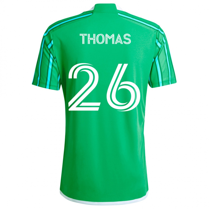 Heren Andrew Thomas #26 Groen Wit Thuisshirt Thuistenue 2024/25 T-Shirt