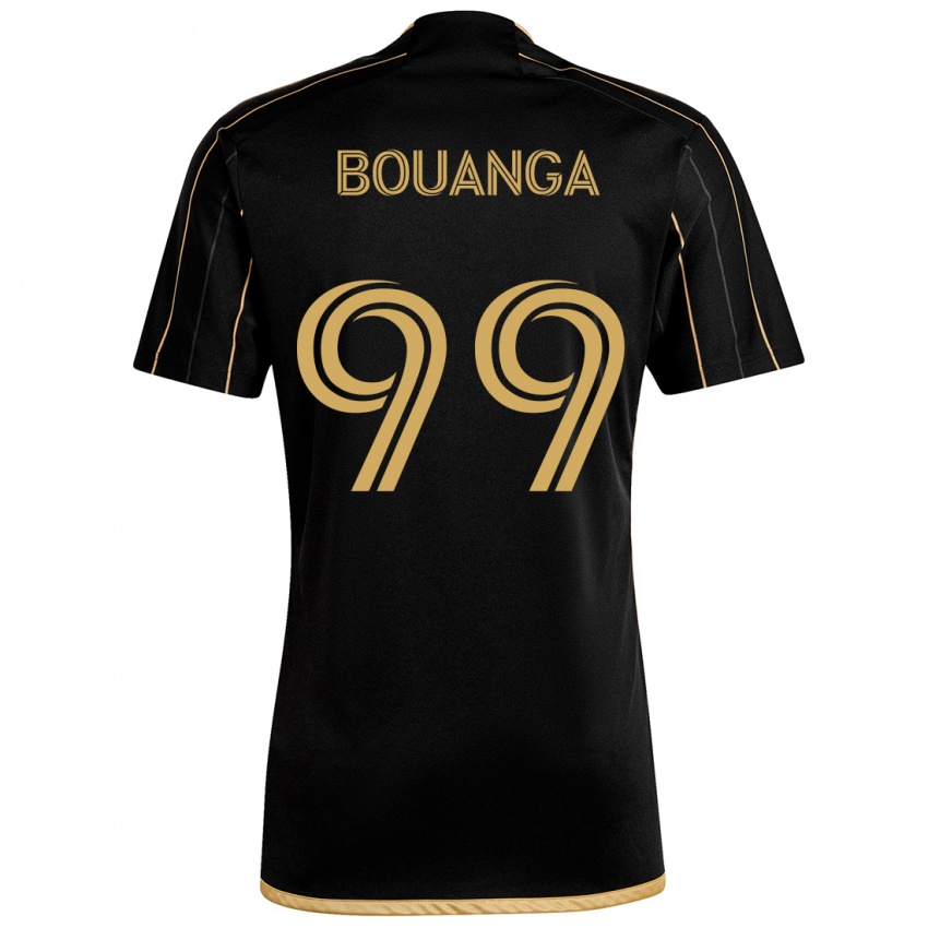 Heren Denis Bouanga #99 Zwart Goud Thuisshirt Thuistenue 2024/25 T-Shirt