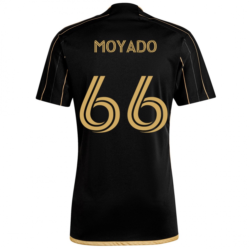 Heren Bryan Moyado #66 Zwart Goud Thuisshirt Thuistenue 2024/25 T-Shirt