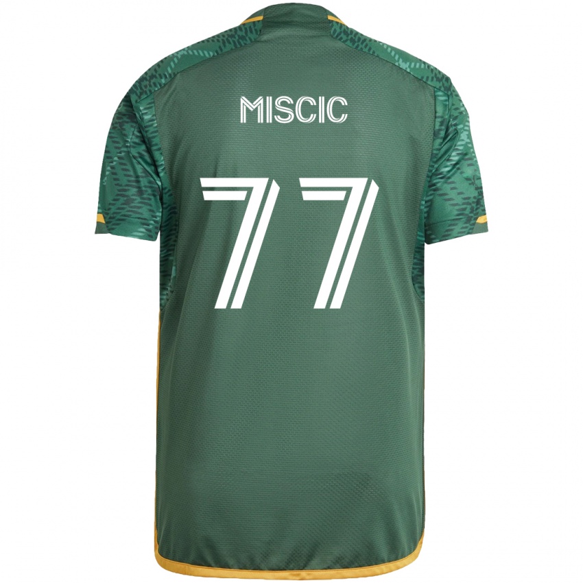 Heren Selmir Miscic #77 Groen Oranje Thuisshirt Thuistenue 2024/25 T-Shirt