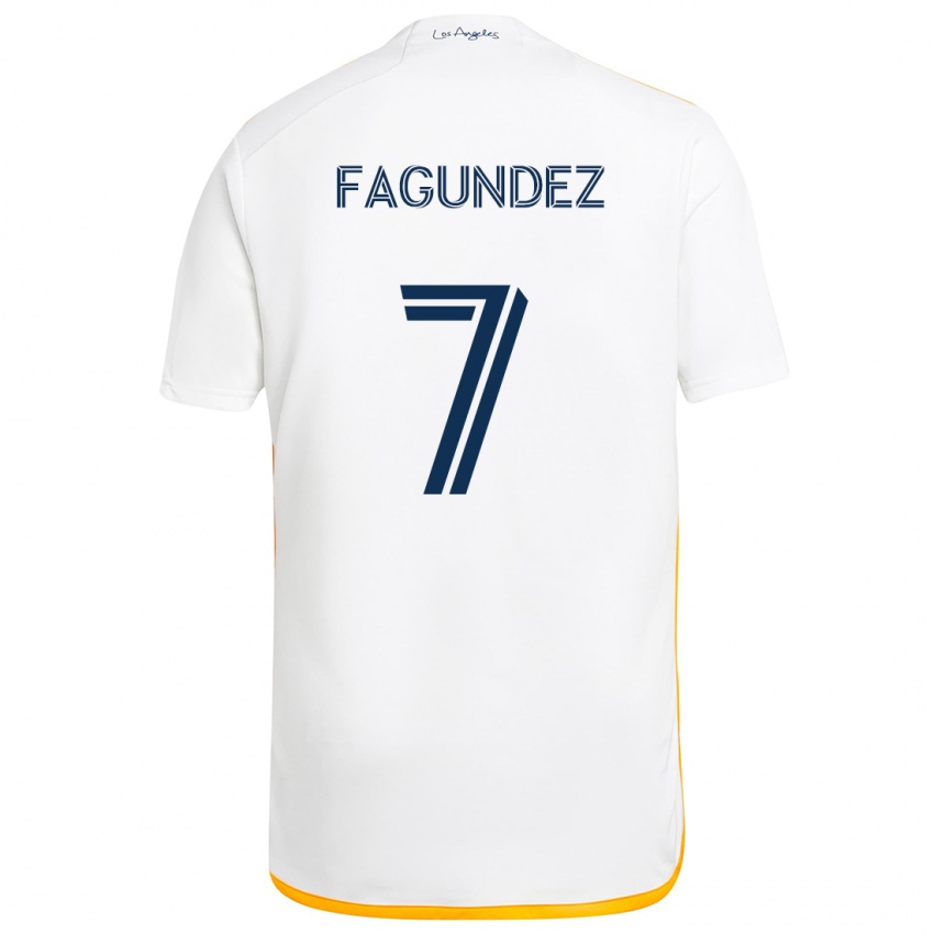 Heren Diego Fagúndez #7 Wit Geel Thuisshirt Thuistenue 2024/25 T-Shirt