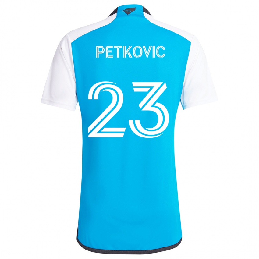 Heren Nikola Petkovic #23 Blauw Wit Thuisshirt Thuistenue 2024/25 T-Shirt