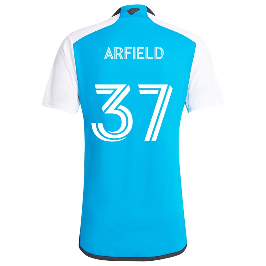 Heren Scott Arfield #37 Blauw Wit Thuisshirt Thuistenue 2024/25 T-Shirt