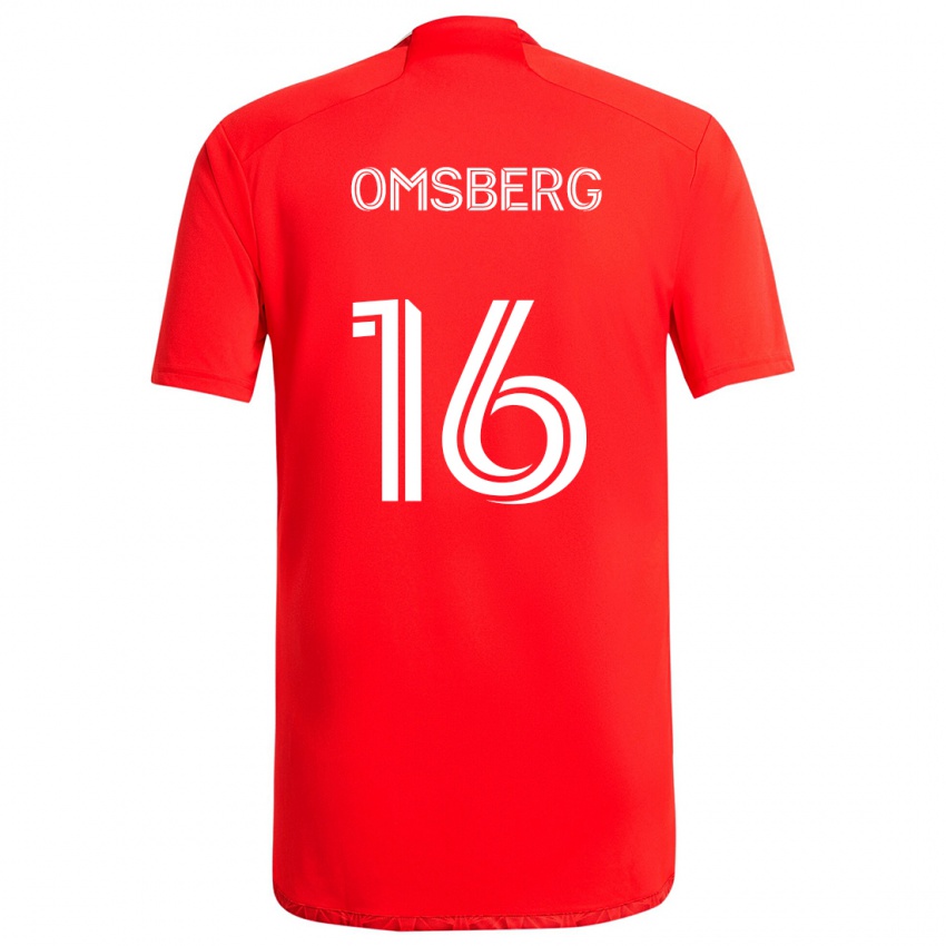 Heren Wyatt Omsberg #16 Rood Wit Thuisshirt Thuistenue 2024/25 T-Shirt