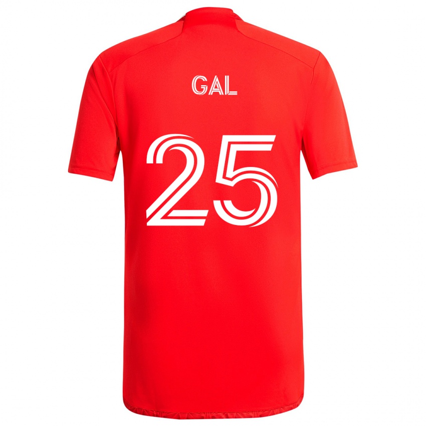 Heren Jeff Gal #25 Rood Wit Thuisshirt Thuistenue 2024/25 T-Shirt