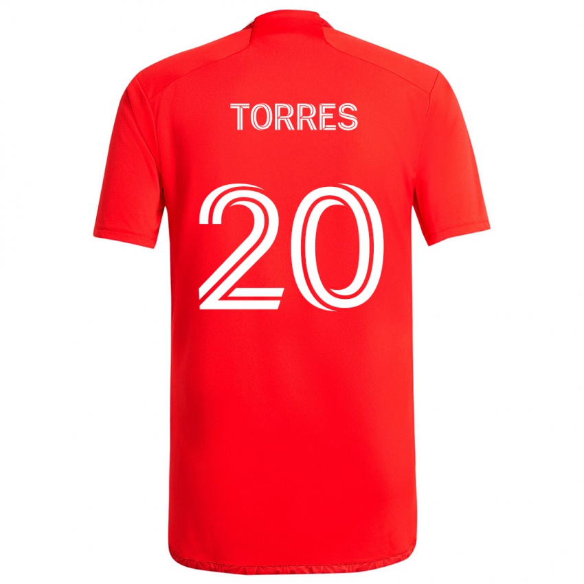 Heren Jairo Torres #20 Rood Wit Thuisshirt Thuistenue 2024/25 T-Shirt