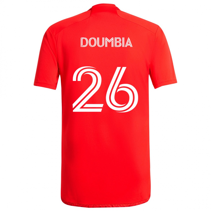 Heren Ousmane Doumbia #26 Rood Wit Thuisshirt Thuistenue 2024/25 T-Shirt