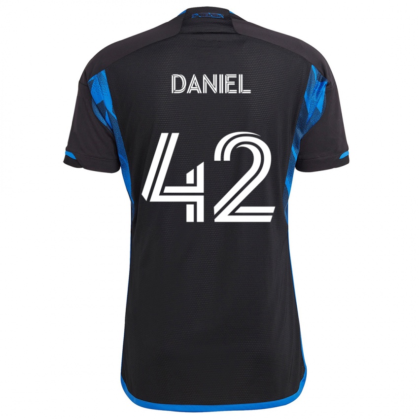 Heren Daniel #42 Blauw Zwart Thuisshirt Thuistenue 2024/25 T-Shirt