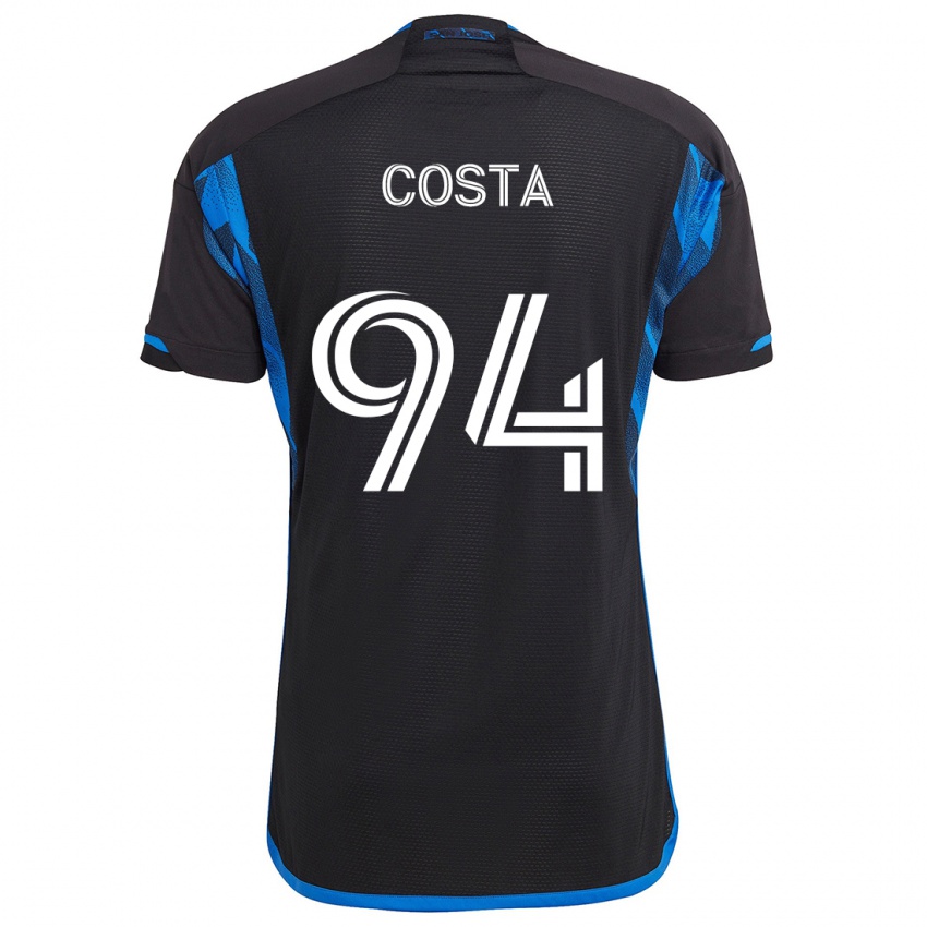 Heren Vítor Costa #94 Blauw Zwart Thuisshirt Thuistenue 2024/25 T-Shirt