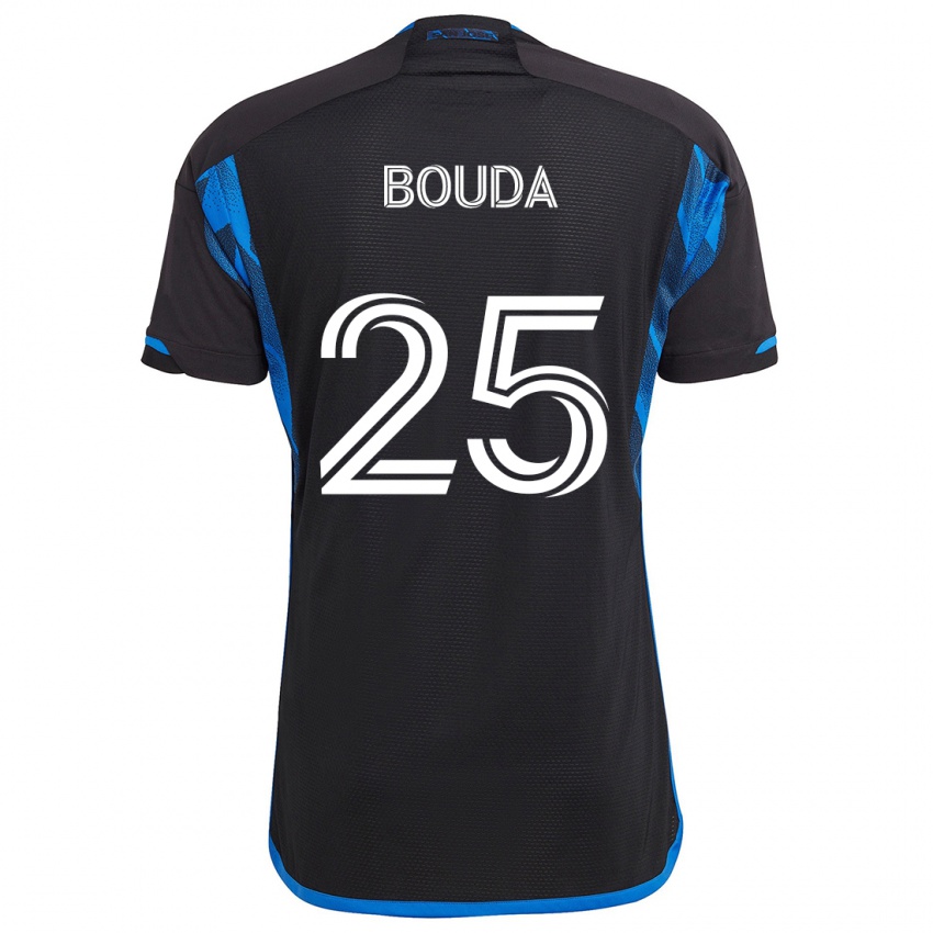 Heren Ousseni Bouda #25 Blauw Zwart Thuisshirt Thuistenue 2024/25 T-Shirt