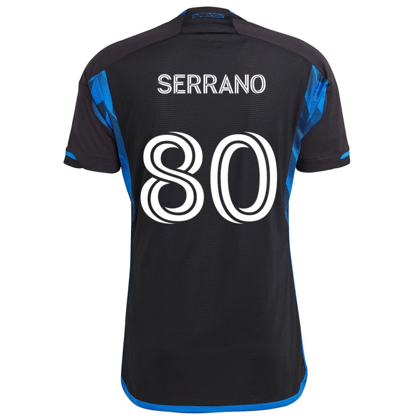 Heren David Serrano #80 Blauw Zwart Thuisshirt Thuistenue 2024/25 T-Shirt