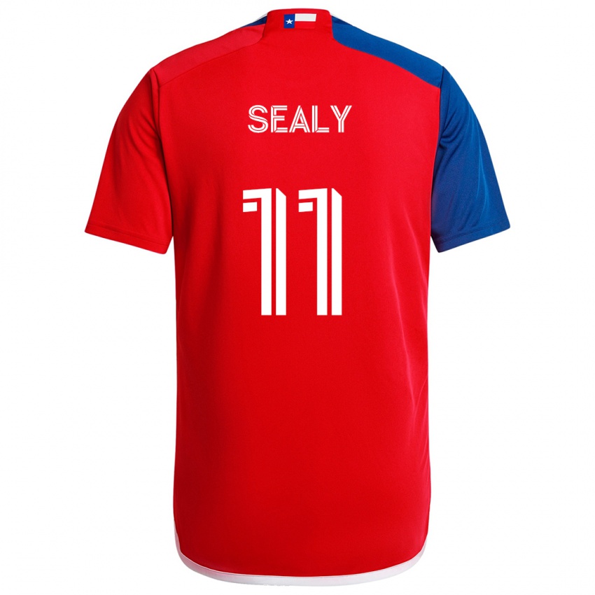 Heren Dante Sealy #11 Blauw Rood Thuisshirt Thuistenue 2024/25 T-Shirt