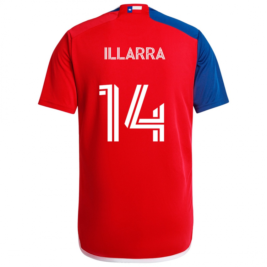 Heren Asier Illarramendi #14 Blauw Rood Thuisshirt Thuistenue 2024/25 T-Shirt