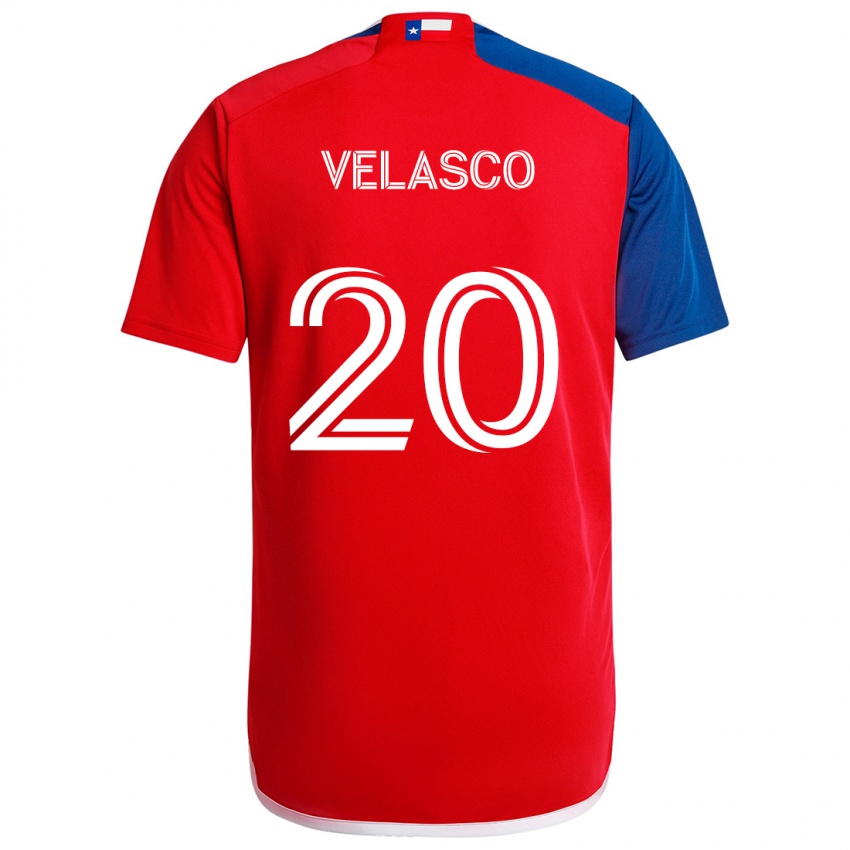 Heren Alan Velasco #20 Blauw Rood Thuisshirt Thuistenue 2024/25 T-Shirt