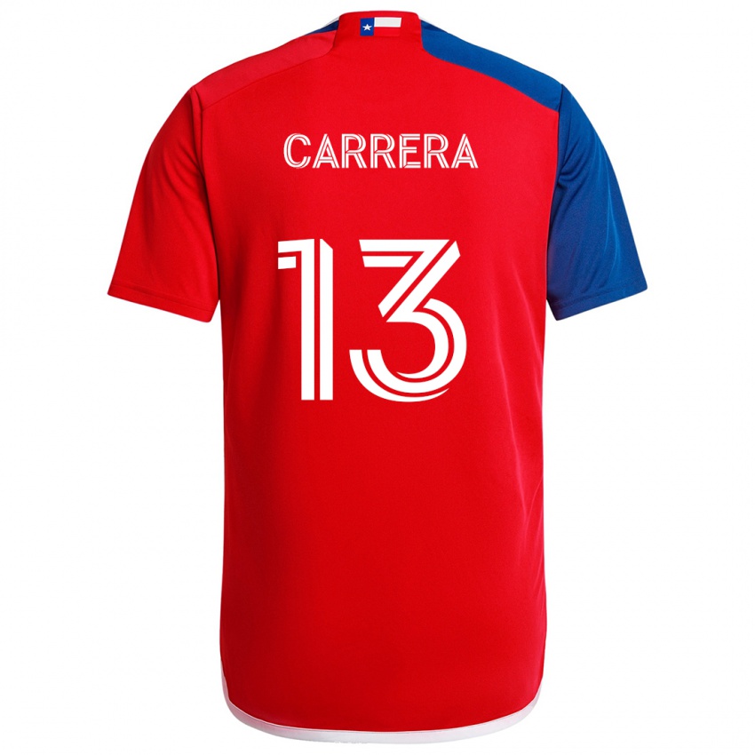 Heren Antonio Carrera #13 Blauw Rood Thuisshirt Thuistenue 2024/25 T-Shirt