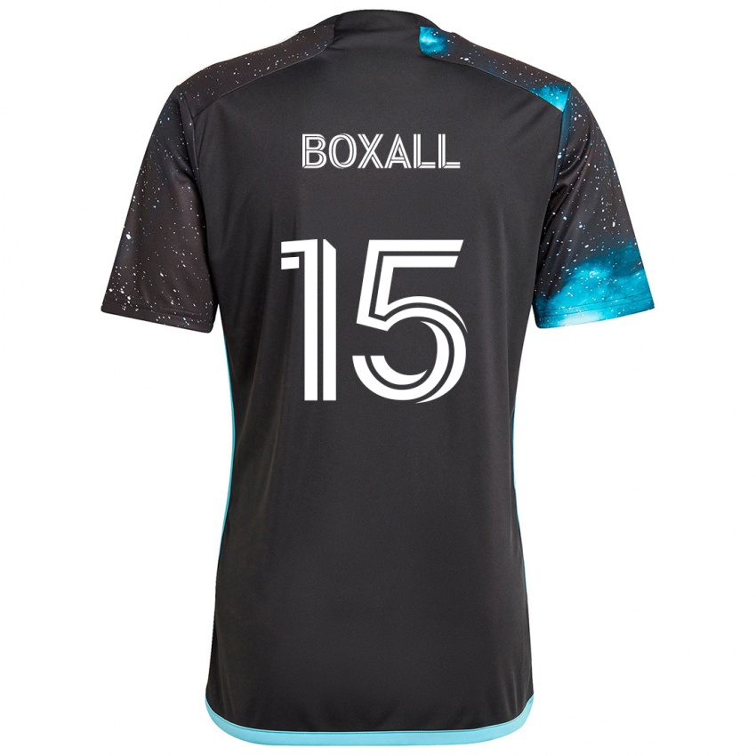 Heren Michael Boxall #15 Zwart Blauw Thuisshirt Thuistenue 2024/25 T-Shirt