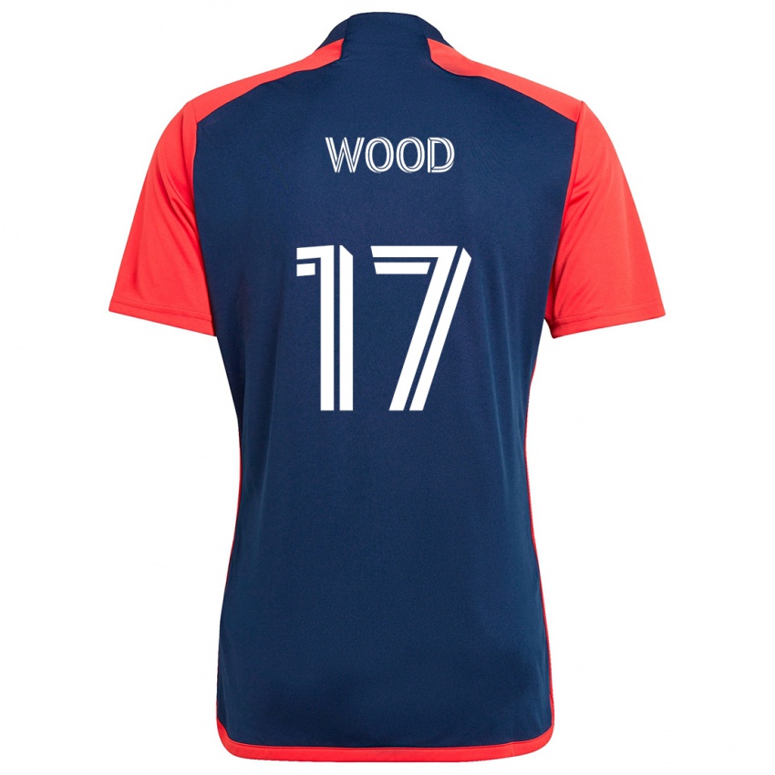 Heren Bobby Wood #17 Blauw Rood Thuisshirt Thuistenue 2024/25 T-Shirt