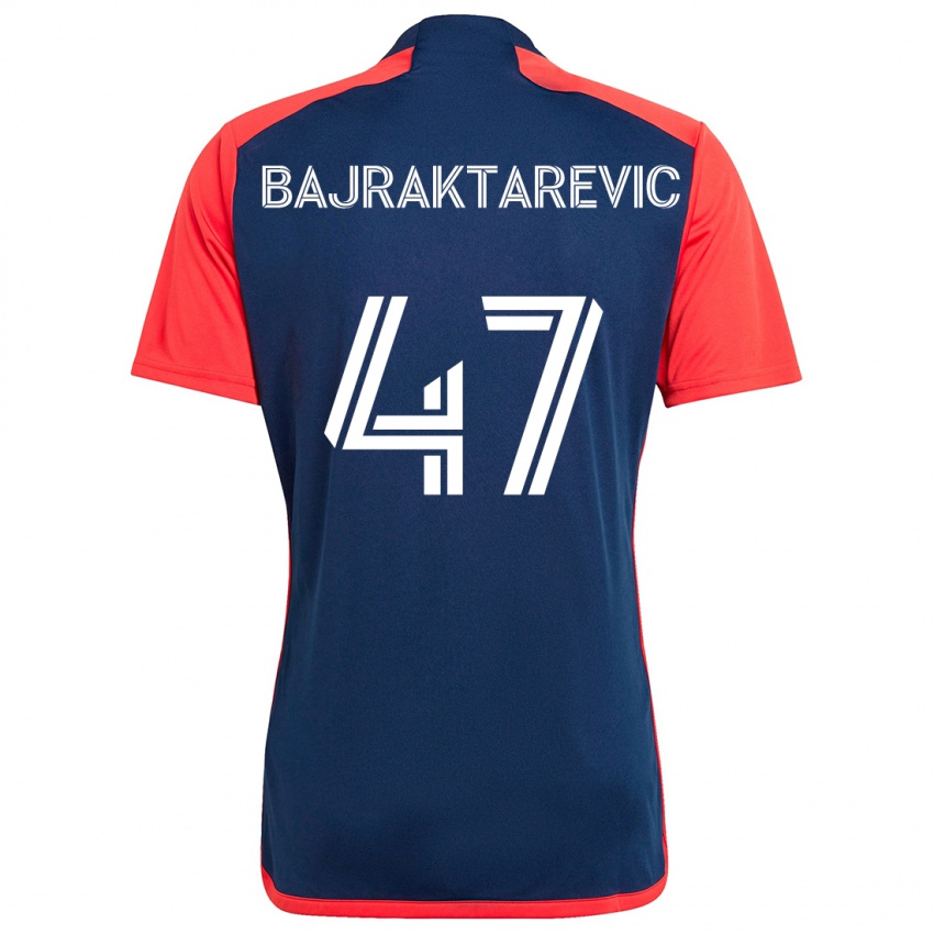 Heren Esmir Bajraktarevic #47 Blauw Rood Thuisshirt Thuistenue 2024/25 T-Shirt