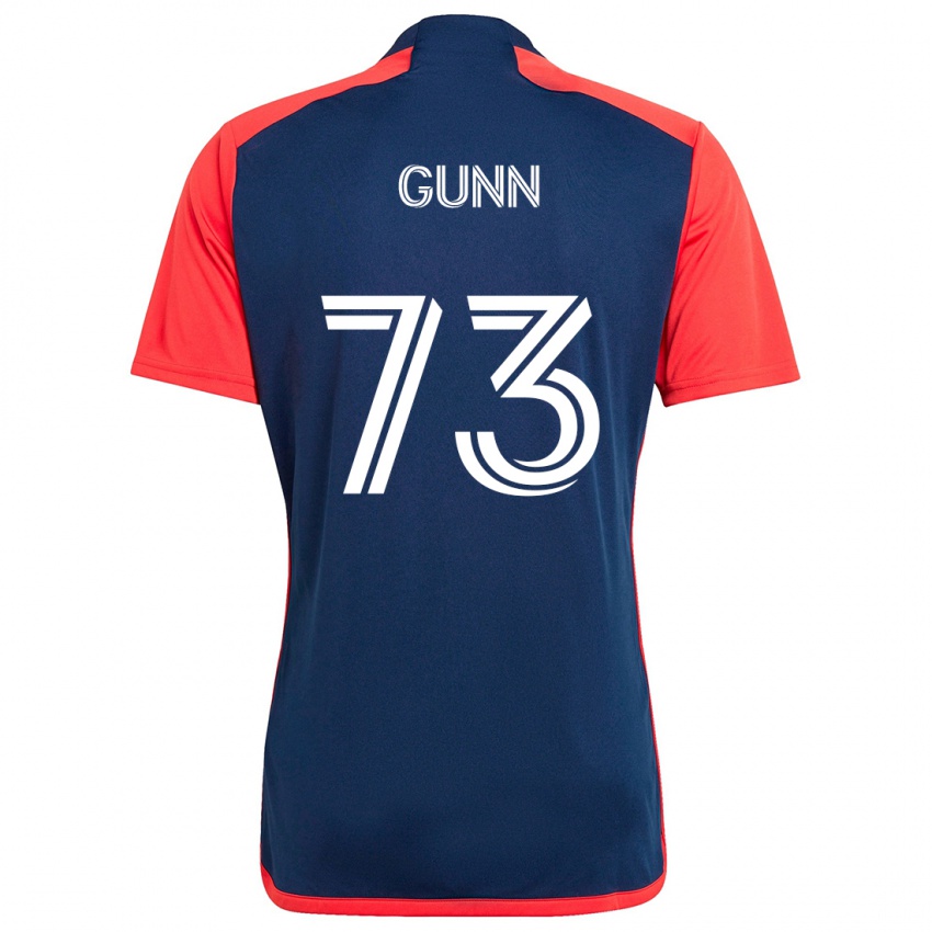 Heren Jd Gunn #73 Blauw Rood Thuisshirt Thuistenue 2024/25 T-Shirt