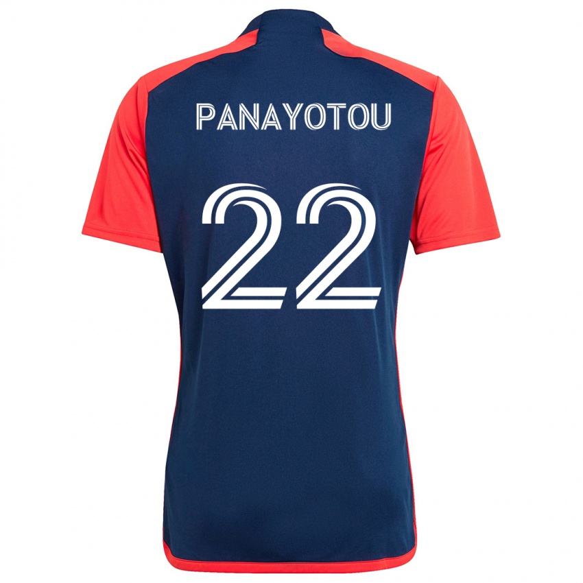 Heren Jack Panayotou #22 Blauw Rood Thuisshirt Thuistenue 2024/25 T-Shirt