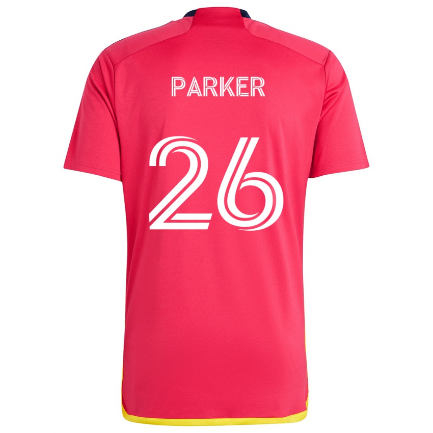 Heren Tim Parker #26 Rood Blauw Thuisshirt Thuistenue 2024/25 T-Shirt