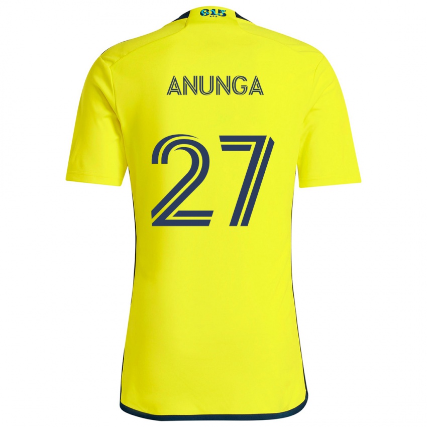 Heren Tah Anunga #27 Geel Blauw Thuisshirt Thuistenue 2024/25 T-Shirt