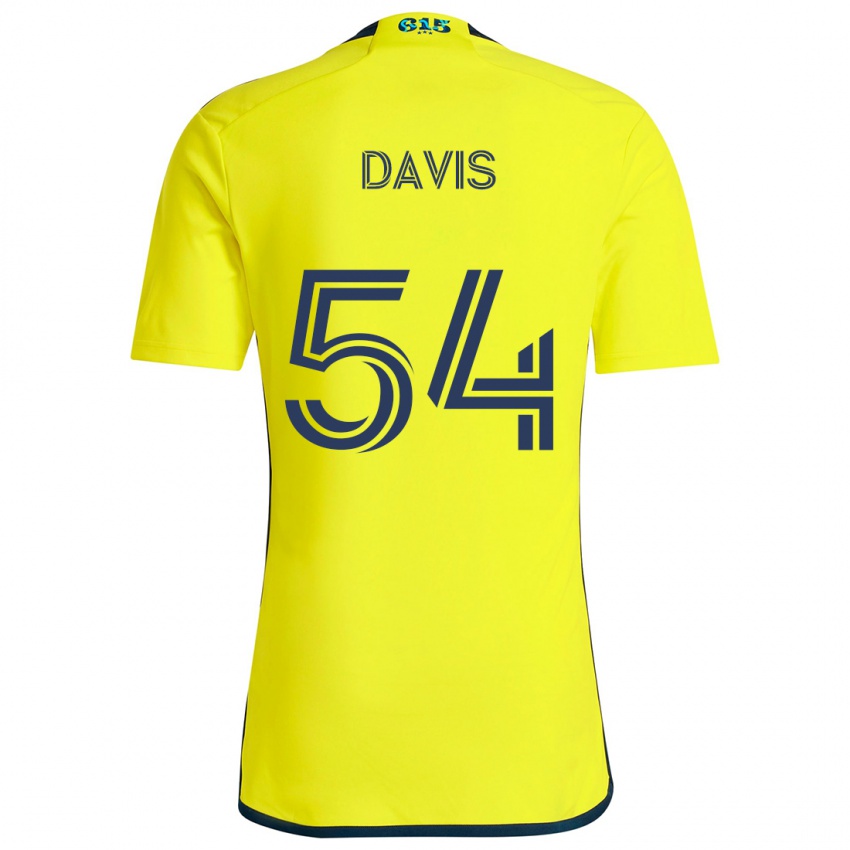 Heren Sean Davis #54 Geel Blauw Thuisshirt Thuistenue 2024/25 T-Shirt