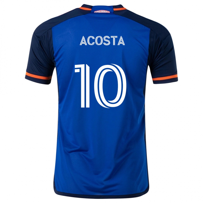 Heren Luciano Acosta #10 Blauw Wit Thuisshirt Thuistenue 2024/25 T-Shirt