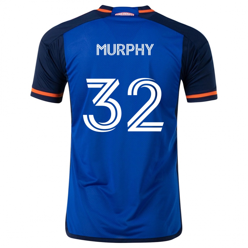 Heren Ian Murphy #32 Blauw Wit Thuisshirt Thuistenue 2024/25 T-Shirt